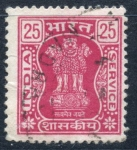 Stamps India -  INDIA_SCOTT O177 LEON DE PILARES DE ASOKA(25P) $0,45