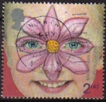 Stamps : Europe : United_Kingdom :  Gran Bretaña 2001 Scott1905 Sello Milenium Pinturas en la cara usado Great Britain