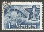 Stamps Hungary -  Plaza de los Héroes