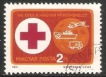 Stamps Hungary -  100 años de la cruz roja hungara