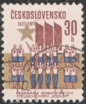 Stamps Czechoslovakia -  Federacia Robotnickych