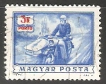 Stamps Hungary -  Cartero en moto