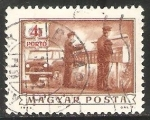 Stamps Hungary -  Cartero rural