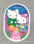 Sellos del Mundo : Asia : Jap�n : 2012 Saludos del verano. Hello Kitty. Adhesivos.
