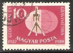 Stamps Hungary -  experimento de Eötvös