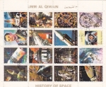 Stamps United Arab Emirates -  HISTORIA DEL ESPACIO-AERONAUTICA