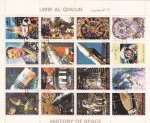 Sellos de Asia - Emiratos rabes Unidos -  HISTORIA DEL ESPACIO-AERONAUTICA