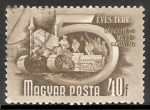 Stamps Hungary -  Agricultura mecanizada