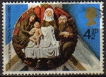 Stamps : Europe : United_Kingdom :  Gran Bretaña 1974 Scott 733 Sello Navidad Iglesia de Sta. Elena Norwich usado Great Britain