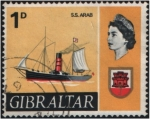 Stamps Gibraltar -  SS Arab