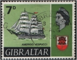 Stamps Gibraltar -  Amerigo Vespuci