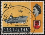 Sellos del Mundo : Europa : Gibraltar : HMS Ark Royal