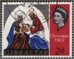 Sellos de Europa - Gibraltar -  Navidad'67