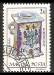 Stamps Hungary -  58 aniversario del dia del sello - ceramica