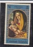 Stamps United Kingdom -  VIRGEN Y EL NIÑO-ISLAS CAIMAN