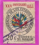 Stamps Paraguay -  XXV Aniversario O.E.A