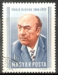 Stamps Hungary -  Pablo Neruda