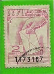 Sellos de America - Paraguay -  Adicional Pro-Cartero