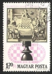 Stamps Hungary -   juego de ajedrez en el siglo 17