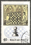 Sellos de Europa - Hungr�a -   juego de ajedrez en el siglo 17