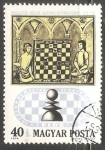 Stamps Hungary -   juego de ajedrez en el siglo 17