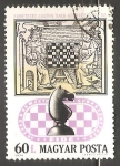 Sellos de Europa - Hungr�a -   juego de ajedrez en el siglo 17