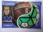 Sellos de Europa - Espa�a -  100 años - 1915-2015 Real Federación de Futbol Principado de Asturias - Eféméride.s