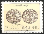 Stamps Hungary -  Disco de plata Adornos de pelo de Sarospatak
