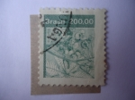 Stamps Brazil -  Flora - Mamona.