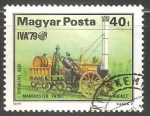 Stamps Hungary -  Ferrocarril