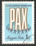 Stamps Hungary -  20 aniversario movimiento por la paz