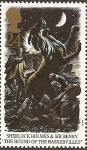 Stamps United Kingdom -  Literatura - Sherlock Holmes y Sir Henry - El perro de los Baskervilles