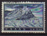 Stamps : Europe : Greece :  GRECIA GRECEE 1961 Scott 701 Sello Monumentos Antiguos Templo de Poseidon Usado