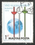 Stamps Hungary -  Campeonato Mundial de Esgrima Budapest