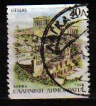 Stamps : Europe : Greece :  GRECIA GRECEE 1988 Scott 1641 Sello Palacios, Monumentos La Acropolis Usado