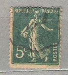 Sellos de Europa - Francia -  1906 -1920 Sower - Solid Background, No Pedestal - Precancelled Prices are for Unused/Hinged