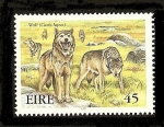 Stamps : Europe : Ireland :  Animales extinguidos de Irlanda - Lobo