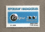 Stamps Madagascar -  Eclipse año 2001