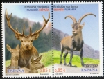 Stamps Spain -  4753/4754- Emisión conjunta España-Rumania.Ciervo Rojo de los Cárpatos. Cabra montés.