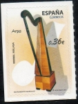 Sellos de Europa - Espa�a -  4710-Instrumentos Musicales. Arpa.