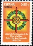 Stamps Spain -  4707- II Centenario de la Real y Militar Orden de San Fernando.Cruz laureada.