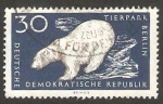 Stamps Germany -  281 - Parque zoológico de Berlin, oso blanco