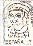 Stamps Spain -  DIBUJO DE EDUARDO ARROYO (28)