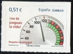 Sellos de Europa - Espa�a -  4697-  Valoreas Cívicos. Respeta la velocidad. 