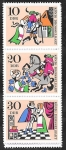 Stamps Germany -  1021-1023-1025 - Leyenda del Rey Drosselbart