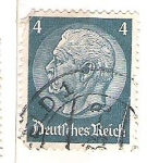 Sellos del Mundo : Europa : Alemania : 1933 Presidente. Paul von Hindenburg, 1847-1934. 5 C. EMISIONES DEL TERCER REICH./