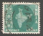 Stamps India -  Mapa de la india