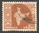 Stamps India -  Mapa de la india