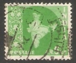 Stamps : Asia : India :  Mapa de la india