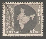 Stamps India -  Mapa de la india